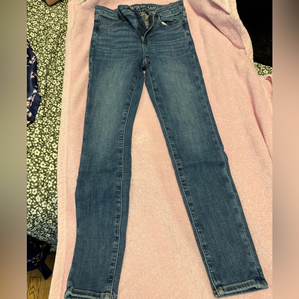 American Eagle Outfitters Dark Blue Skinny Jeans